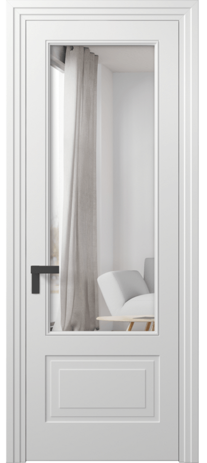 Межкомнатная дверь Рокка 8342 Матовый белоснежный Двустороннее зеркало, триплекс Цена 84899 ₽ | Volhovec