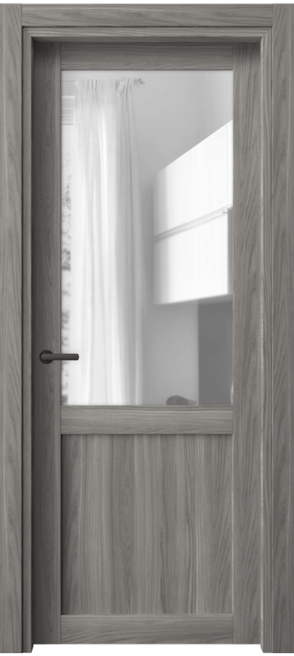 Межкомнатная дверь Нео 2122 Имбирный ясень Прозрачное стекло, триплекс Цена 5842140 so'm | Volhovec