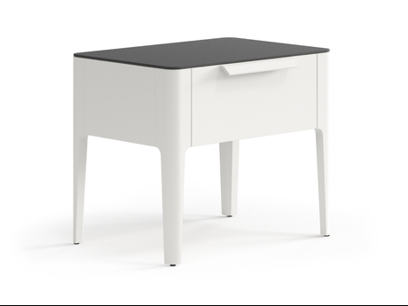 Мебель Тумба прикроватная Piega 1 ящик. Цвет Матовый тёплый серый. Материал Гладкая эмаль. Коллекция Тумба прикроватная Piega 1 ящик. Фото. Мебель Тумба прикроватная Piega 1 ящик. Цвет Матовый тёплый серый. Материал Гладкая эмаль. Коллекция Тумба прикроватная Piega 1 ящик. Картинка.