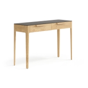 Консоль Piega 2 ящика дуб соломенный матовый