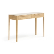 Консоль Piega 2 ящика дуб соломенный матовый