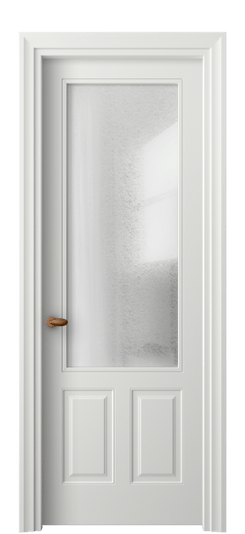 Дверь межкомнатная 8522 МССР LED. Цвет Матовый светло-серый. Материал Гладкая эмаль. Коллекция Эссе. Картинка.