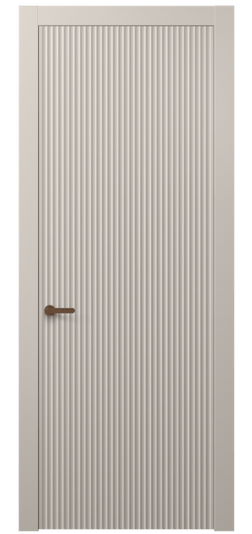 Дверь межкомнатная 8641 МСБЖ . Цвет Матовый светло-бежевый. Материал Гладкая эмаль. Коллекция Alba. Картинка.