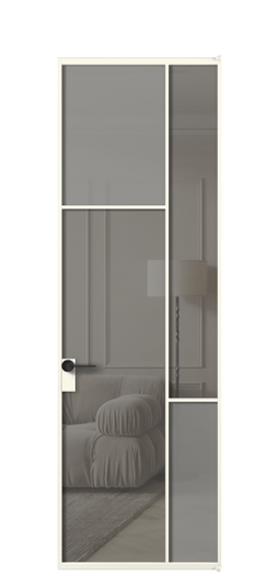 АЛПЛ041.10 АЖМ Серый сатин матовое + Серый прозрачное