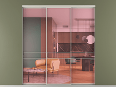 Перегородка Формато внутри проёма 3 створки