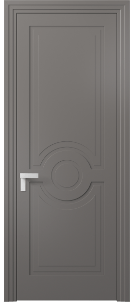 Дверь межкомнатная 8361 МКЛС. Цвет Матовый классический серый. Материал Гладкая эмаль. Коллекция Рокка. Картинка.